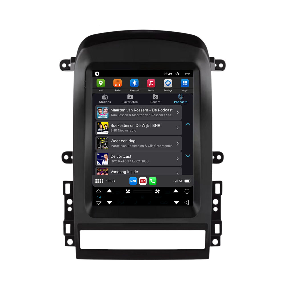 Chevrolet Captiva Tesla Style | Android 13 | Car radio | 2006 to 2012 | CarPlay & Android Auto