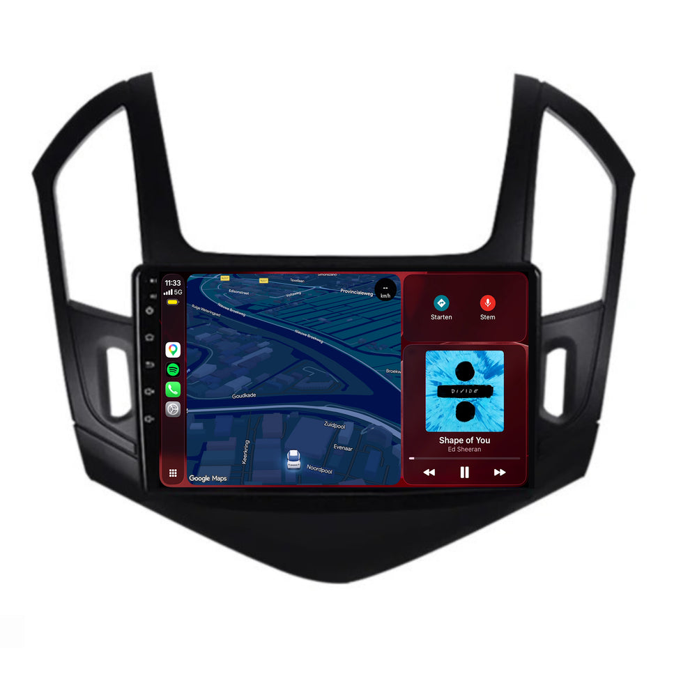 Chevrolet Cruze <tc>CarPlay</tc> & <tc>Android Auto</tc> Radio | 2012 a 2014 | 9 pulgadas | Android 15 | CTX-7169