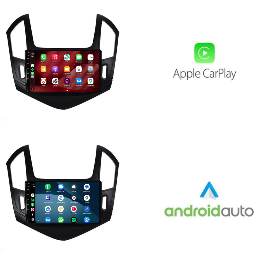 Chevrolet Cruze <tc>CarPlay</tc> & <tc>Android Auto</tc> Radio | 2012 a 2014 | 9 pulgadas | Android 15 | CTX-7169