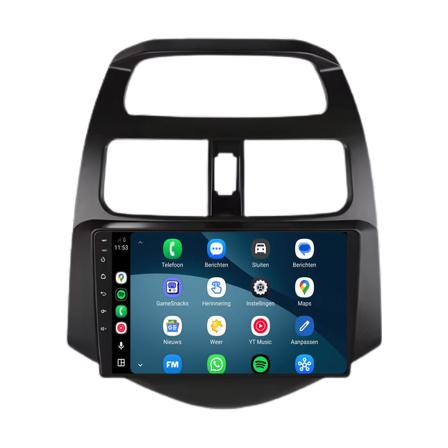 Chevrolet Spark | Android 15 | 9 inch Autoradio | 2009 t/m 2015 | CarPlay & Android Auto