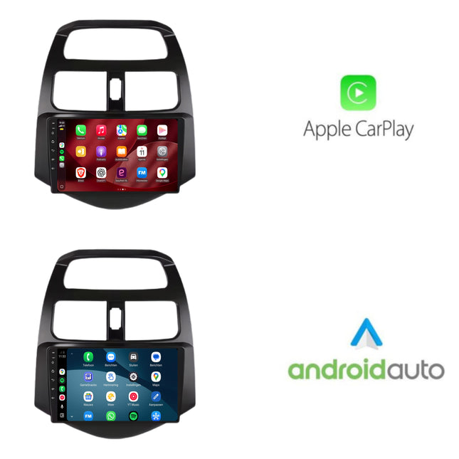 Chevrolet Spark | Android 15 | 9 inch Autoradio | 2009 t/m 2015 | CarPlay & Android Auto