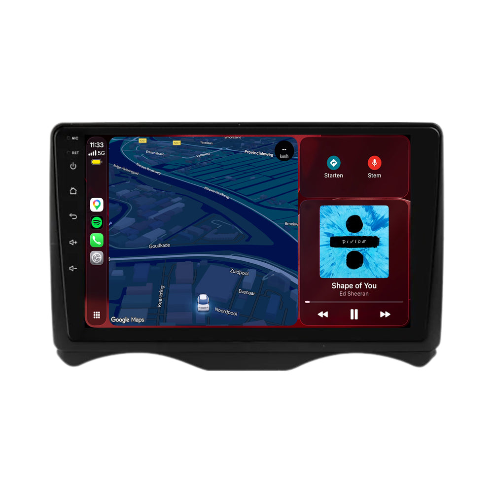 Citroën C2-radio med CarPlay och Android Auto | 2002–2006 | 9 tum | Android 15 | CTX-7457