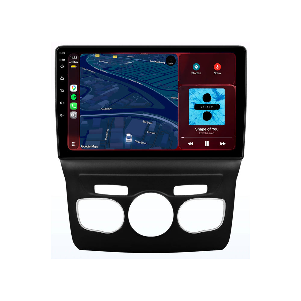 Radio CarPlay e Android Auto per Citroën C4 | 2010–2018 | 10 pollici | Android 15 | CTX-7449