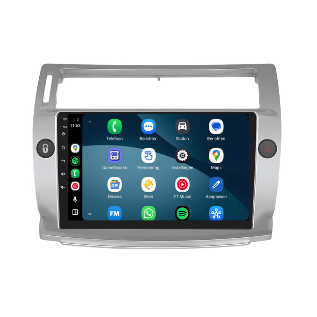 Citroën C4 | Android 15 | 9 inch Autoradio | 2004 t/m 2010 | CarPlay & Android Auto