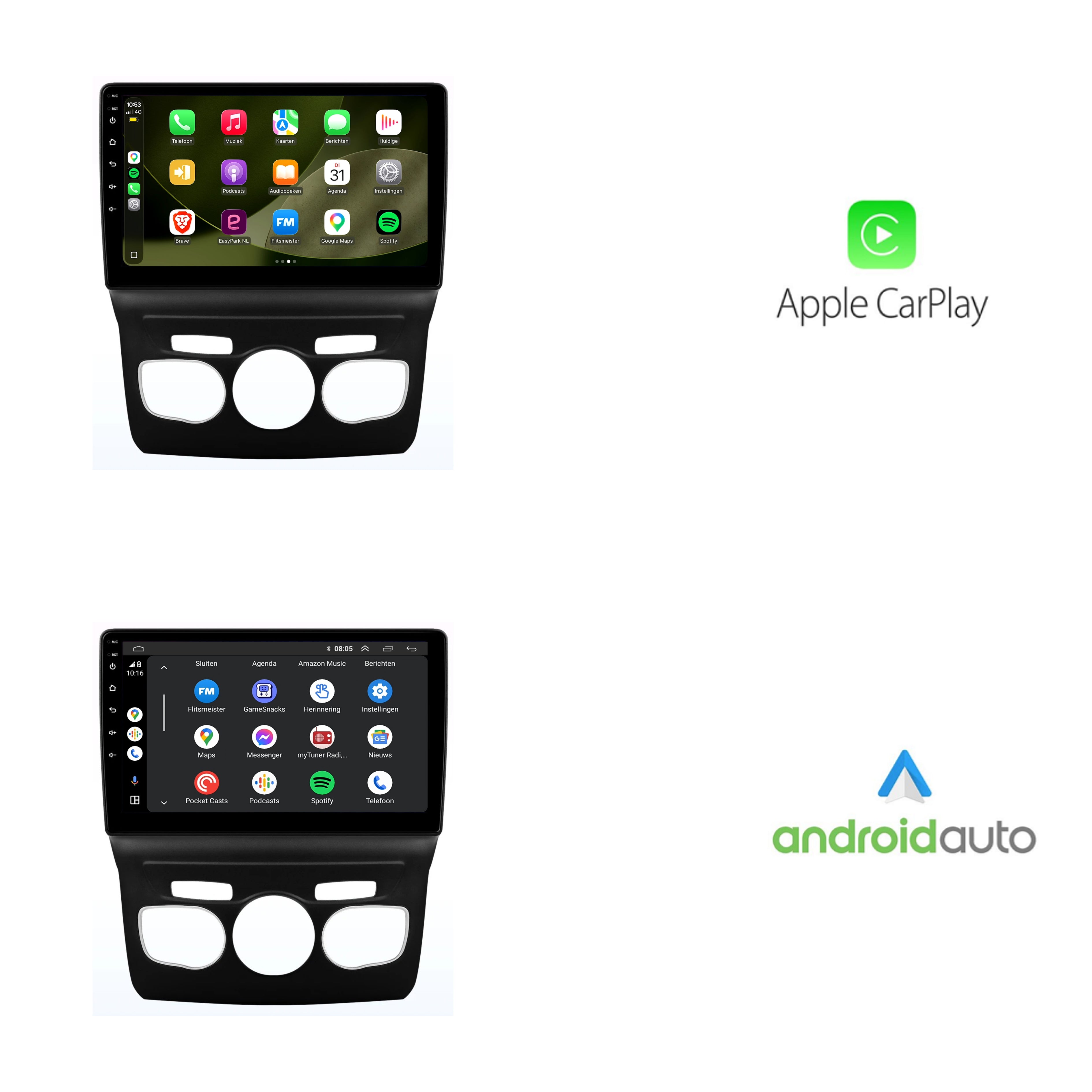 Citroën C4 Autoradio CarPlay & Android Auto | 2010-2018