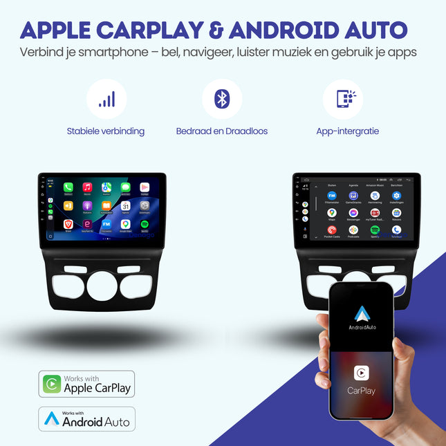 Citroën C4 CarPlay autoradio | 2010 t/m 2018 | Denago DNG-A449 | 9 inch | Android 13 | Draadloos CarPlay & Android Auto