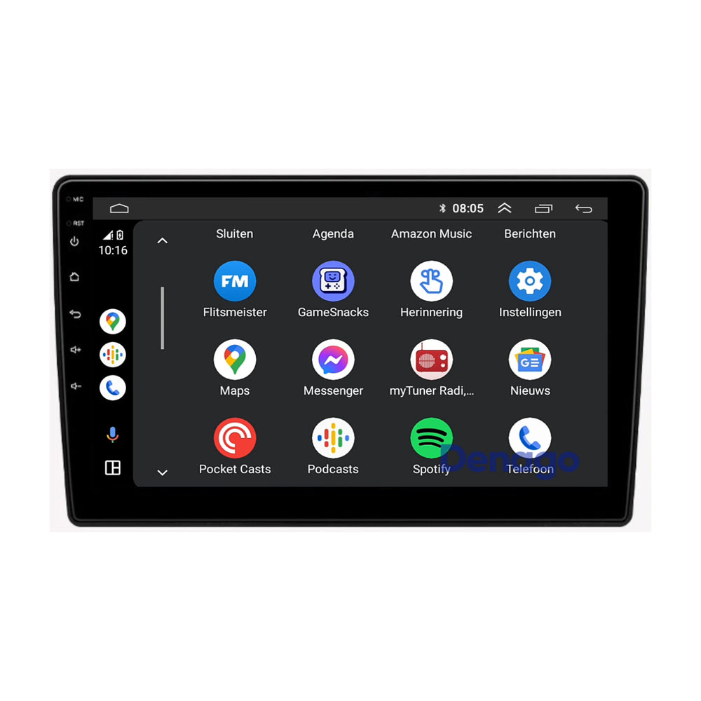 Citroën C5 CarPlay autoradio | 2008 t/m 2017 | Denago DNG-A446 | 9 inch | Android 13 | Draadloos CarPlay & Android Auto