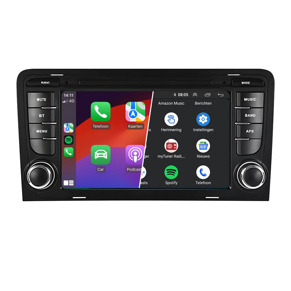 Radio de coche con navegación para Audi A3 UE | Bluetooth | S3 RS3 | androide 13