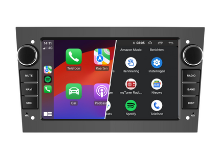 Opel CarPlay Autoradio | Android 13 | 2GB + 64GB | 2001 t/m 2013 | Android Auto - Grijs