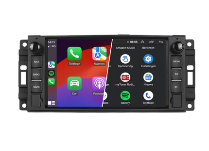 Jeep Cherokee Wrangler Compass | Carplay | Android 13 Autoradio Navigatie