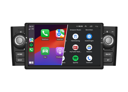 Fiat Punto 2006–2009 | 7 inch Android 13 Autoradio | Draadloos CarPlay & Android Auto