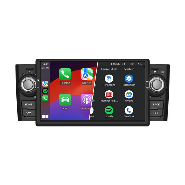 Fiat Punto 2006–2009 | 7 inch Android 13 Autoradio | Draadloos CarPlay & Android Auto