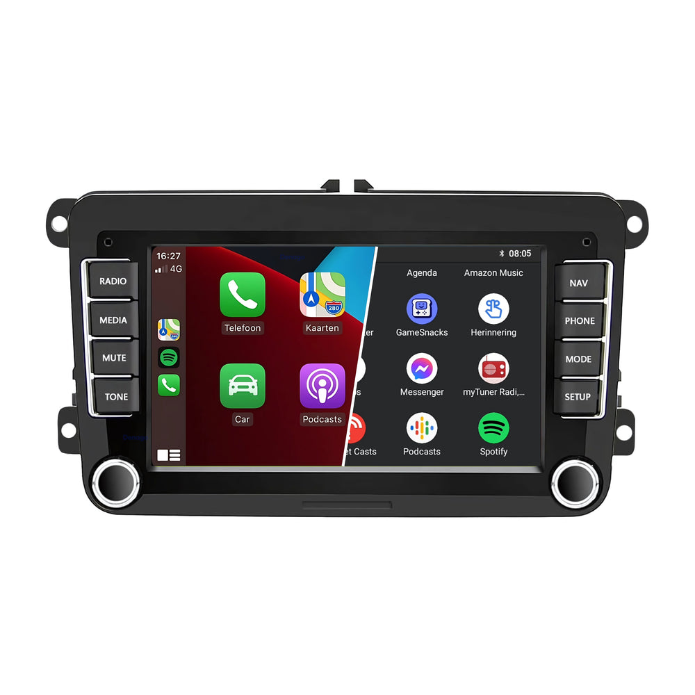 CarPlay inalámbrico Volkswagen Transporter y Multivan T6 de 7 PULGADAS | androide 13
