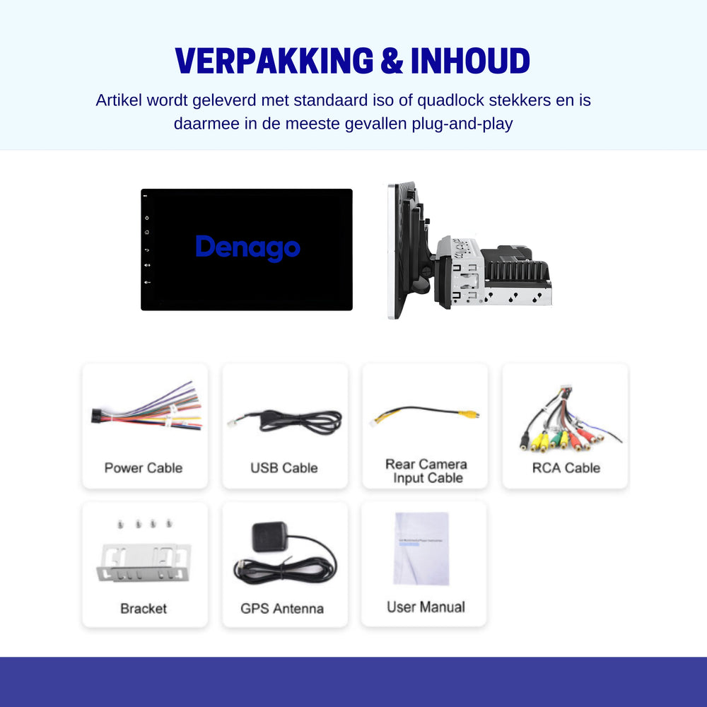 Universal 1 DIN Car Radio | 9 inches | Wireless CarPlay & Android Auto