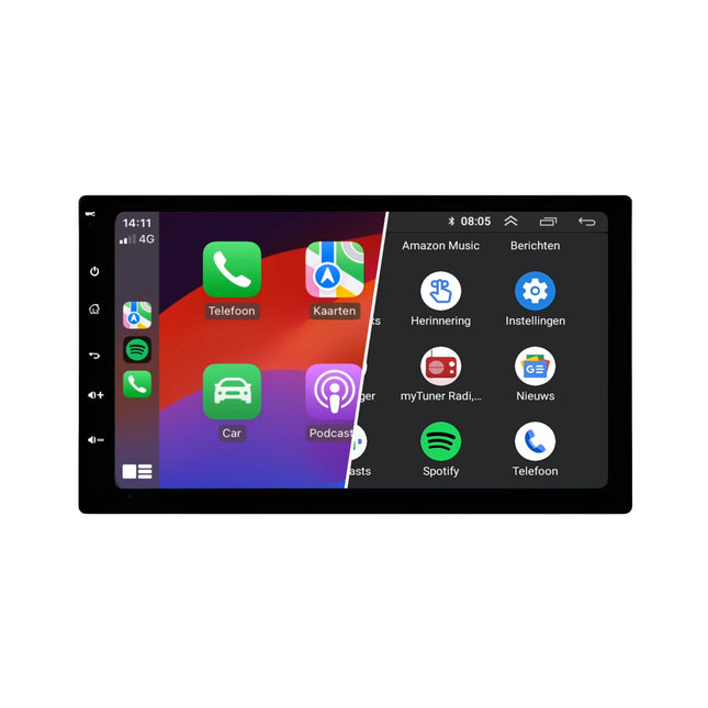 Universele 1 DIN Autoradio | 9 inch | Draadloos CarPlay & Android Auto