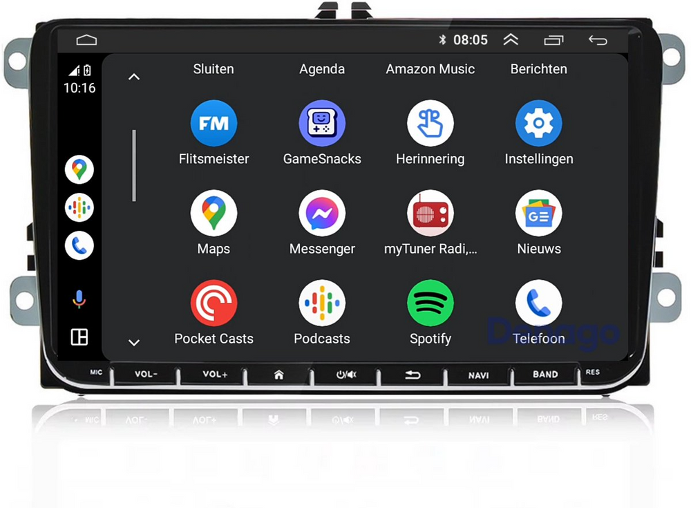 Volkswagen Transporter y Multivan T6 de 9 PULGADAS | 2015 a 2019 | androide 13