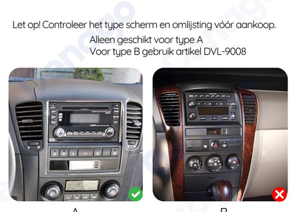 Kia Sorento CarPlay autoradio | 2002 t/m 2009 | Denago DNG-A135 | 9 inch | Android 13 | Draadloos CarPlay & Android Auto