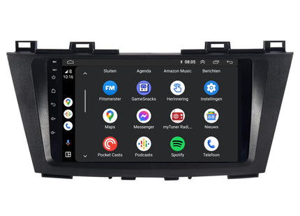 Autoradio Mazda 5 CarPlay | 2010 à 2015 | Denago DNG-A321 | Écran 9 pouces | Android 13 | CarPlay sans fil & Android Auto