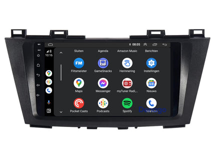 Autoradio Mazda 5 CarPlay | 2010 à 2015 | Denago DNG-A321 | Écran 9 pouces | Android 13 | CarPlay sans fil & Android Auto