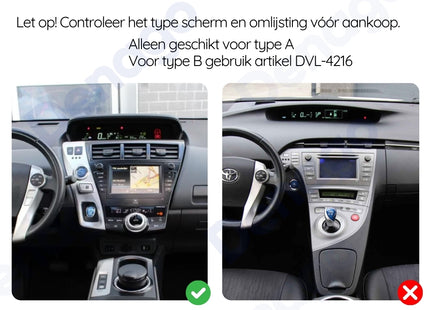 Toyota Prius Plus CarPlay autoradio | 2009 t/m 2015 | Denago DNG-A365 | 9 inch | Android 13 | Draadloos CarPlay & Android Auto