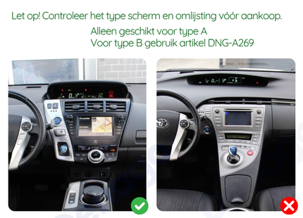 Toyota Prius Plus CarPlay autoradio | 2009 t/m 2015 | Denago DNG-A365 | 9 inch | Android 13 | Draadloos CarPlay & Android Auto