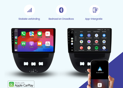 Citroen C1 Autoradio | 2005 t/m 2013 | Android 13 & CarPlay