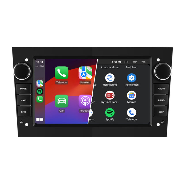 Opel Autoradio zwart autoradio met Carplay en Android auto