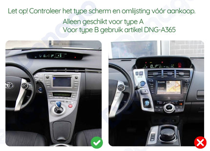 Toyota Prius CarPlay autoradio | 2009 t/m 2015 | Denago DNG-A269 | 9 inch | Android 13 | Draadloos CarPlay & Android Auto