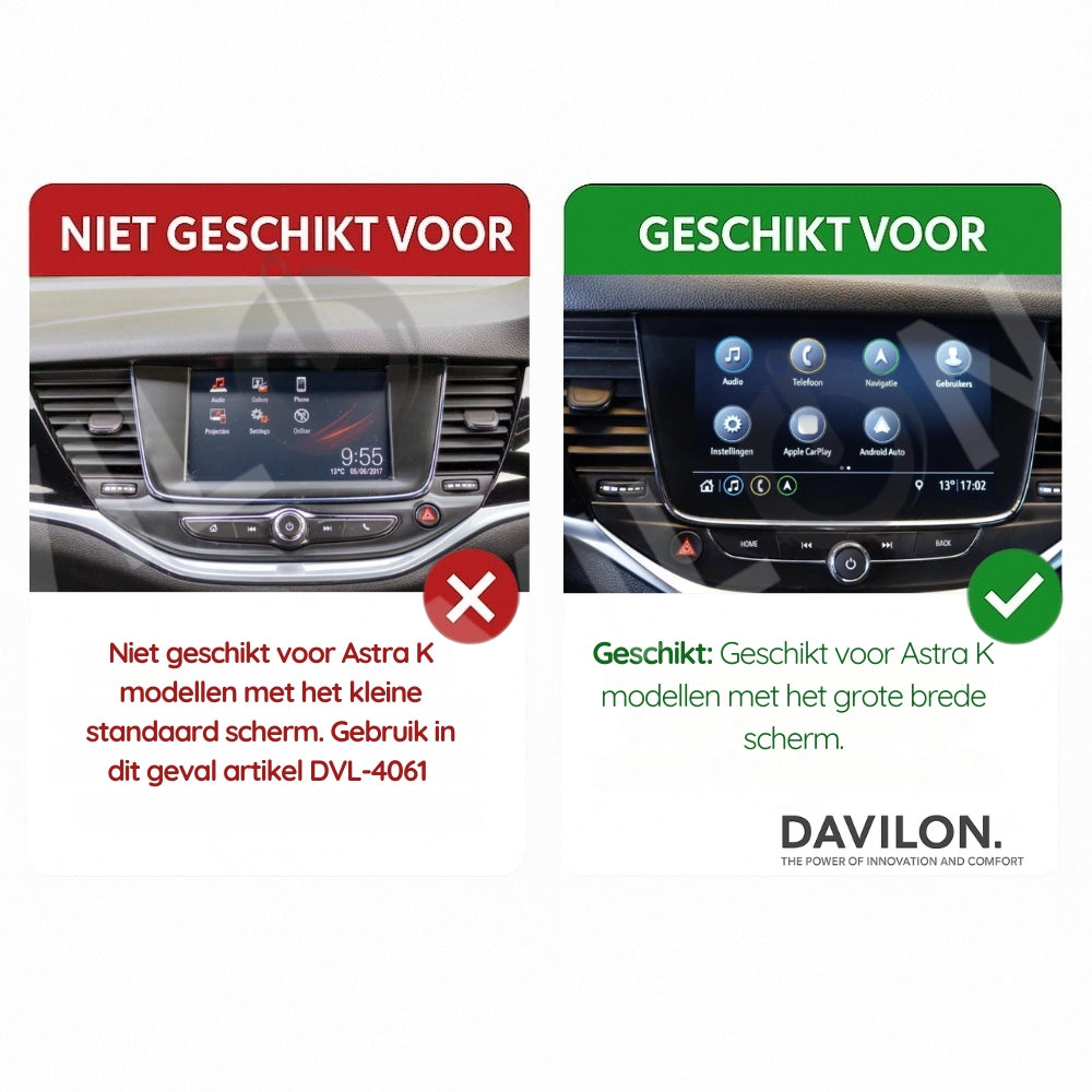 Opel Astra K | Android 13 | Autoradio | 2015 t/m 2021 | CarPlay & Android Auto