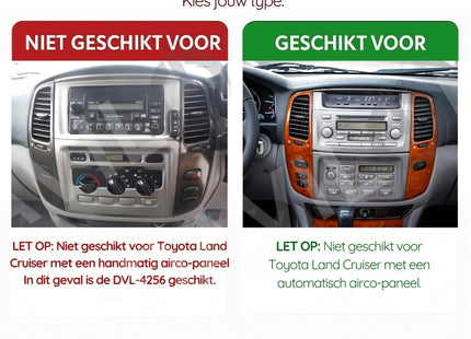 Toyota Land Cruiser LC100 | Android 13 | Autoradio | 2005 t/m 2007 | CarPlay & Android Auto