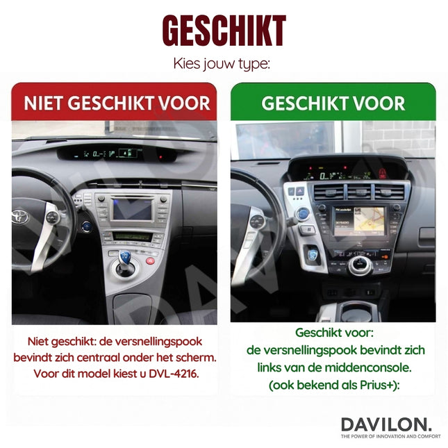 Toyota Prius Plus CarPlay | Android 13 | Autoradio | 2009 t/m 2015 | Carplay & Android Auto