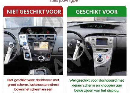 Toyota Prius | Androide 13 | Radio de coche | 2009 a 2015 | Carplay y Android Auto