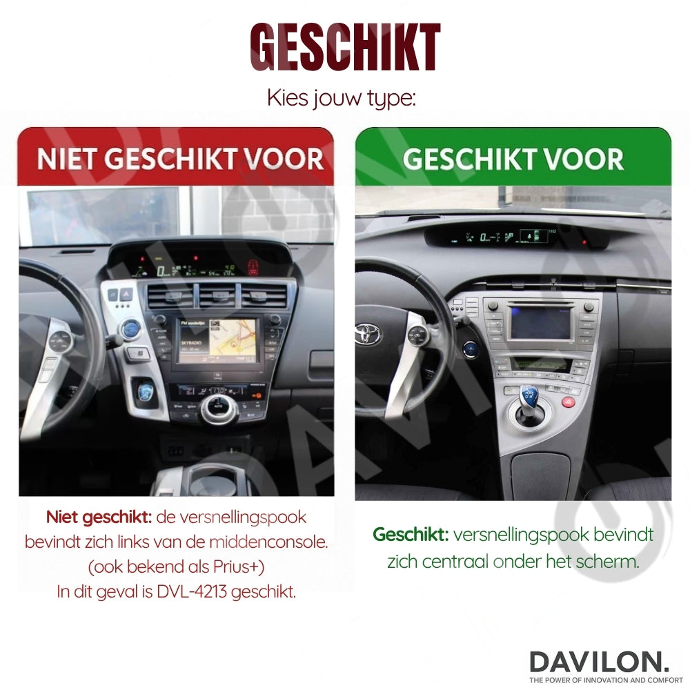 Toyota Prius | Android 13 | Car radio | 2009 to 2015 | Carplay & Android Auto