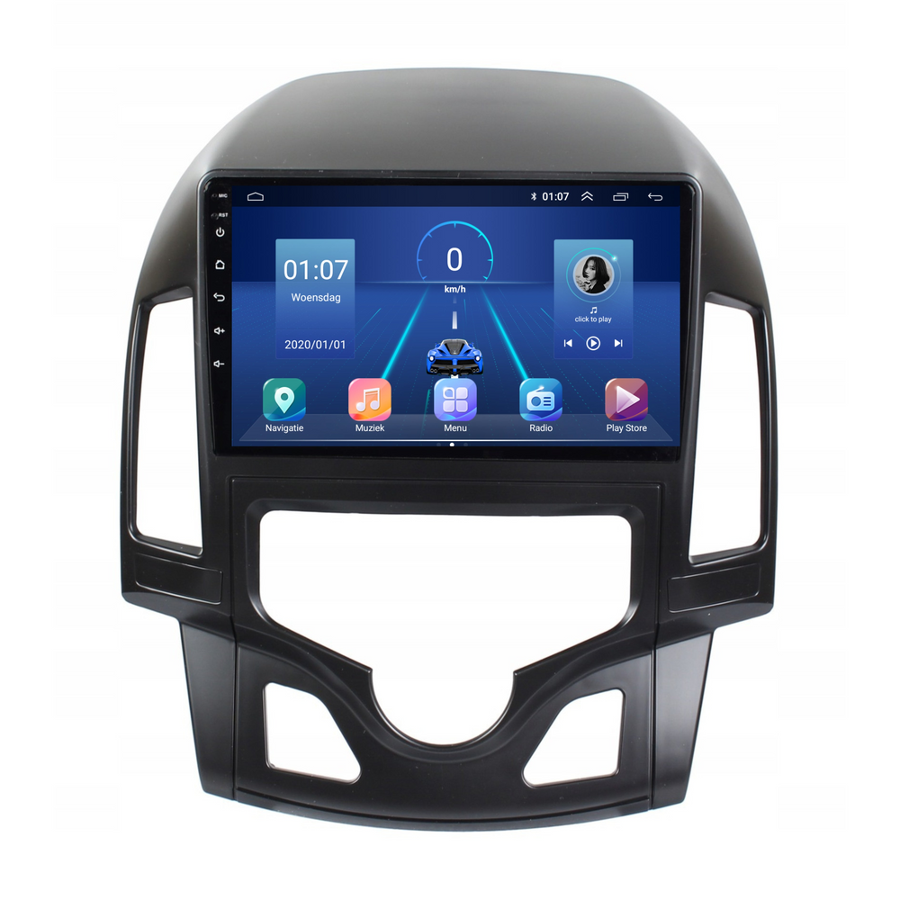 Hyundai i30 | Android 13 | Autoradio | 2007 t/m 2012 | Carplay & Android Auto | Automatische Airco