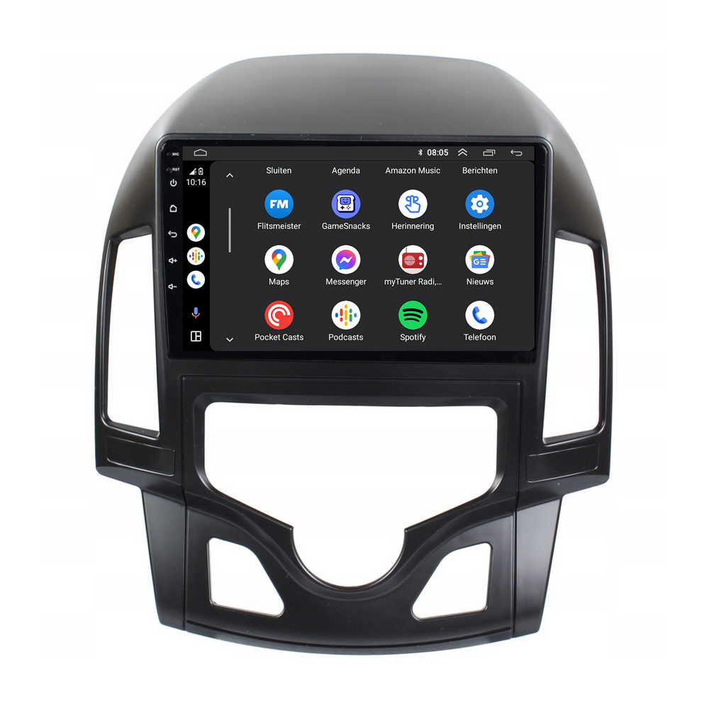 Hyundai i30 | Android 13 | Autoradio | 2007 t/m 2012 | Carplay & Android Auto | Automatische Airco