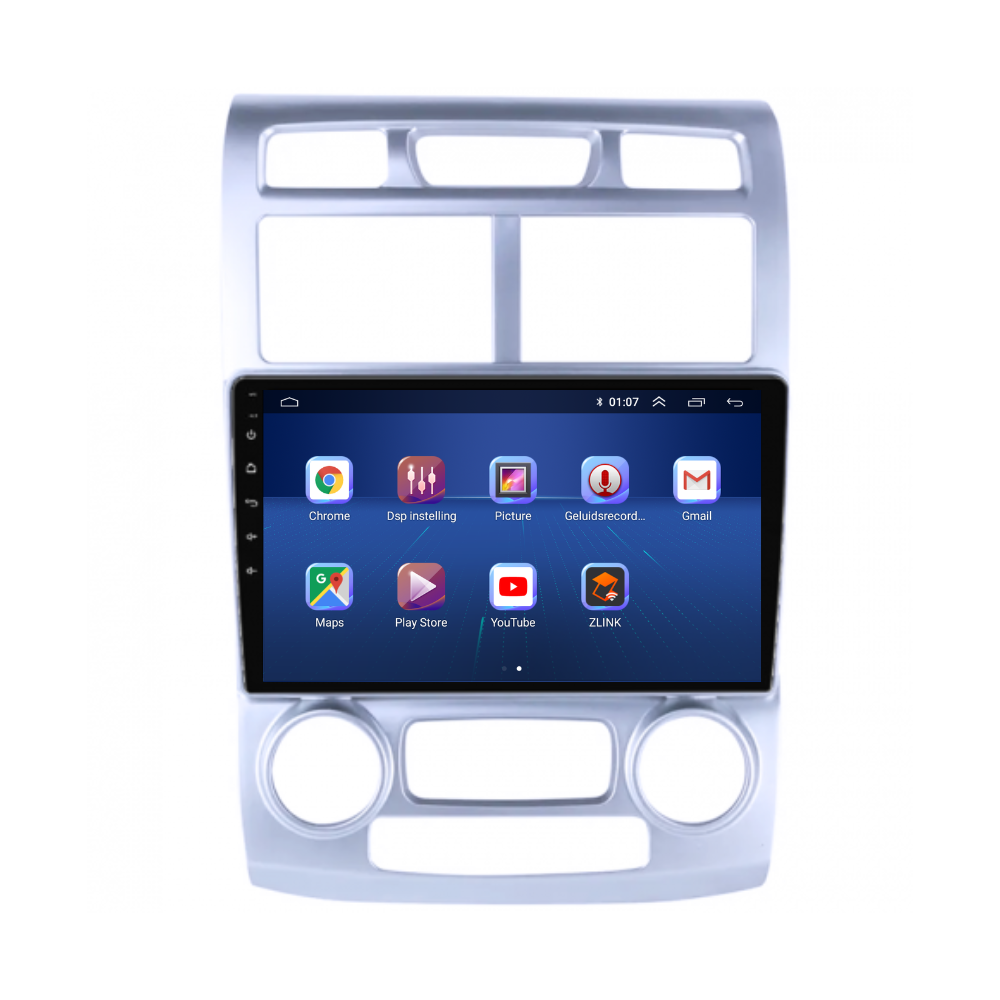 Kia Sportage CarPlay Autoradio | 2004 t/m 2010 | Zilver