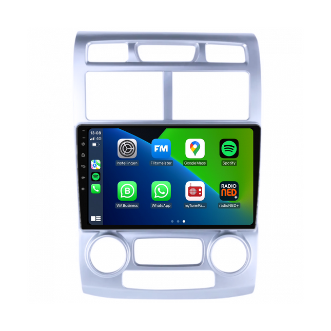 Kia Sportage CarPlay Autoradio | 2004 t/m 2010 | Zilver