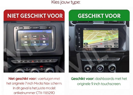 Dacia Duster | Android 13 | Autoradio | 2021 t/m 2024 | CarPlay & Android Auto