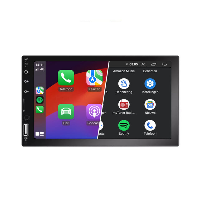CarPlay dubbel din Autoradio - Full Touch