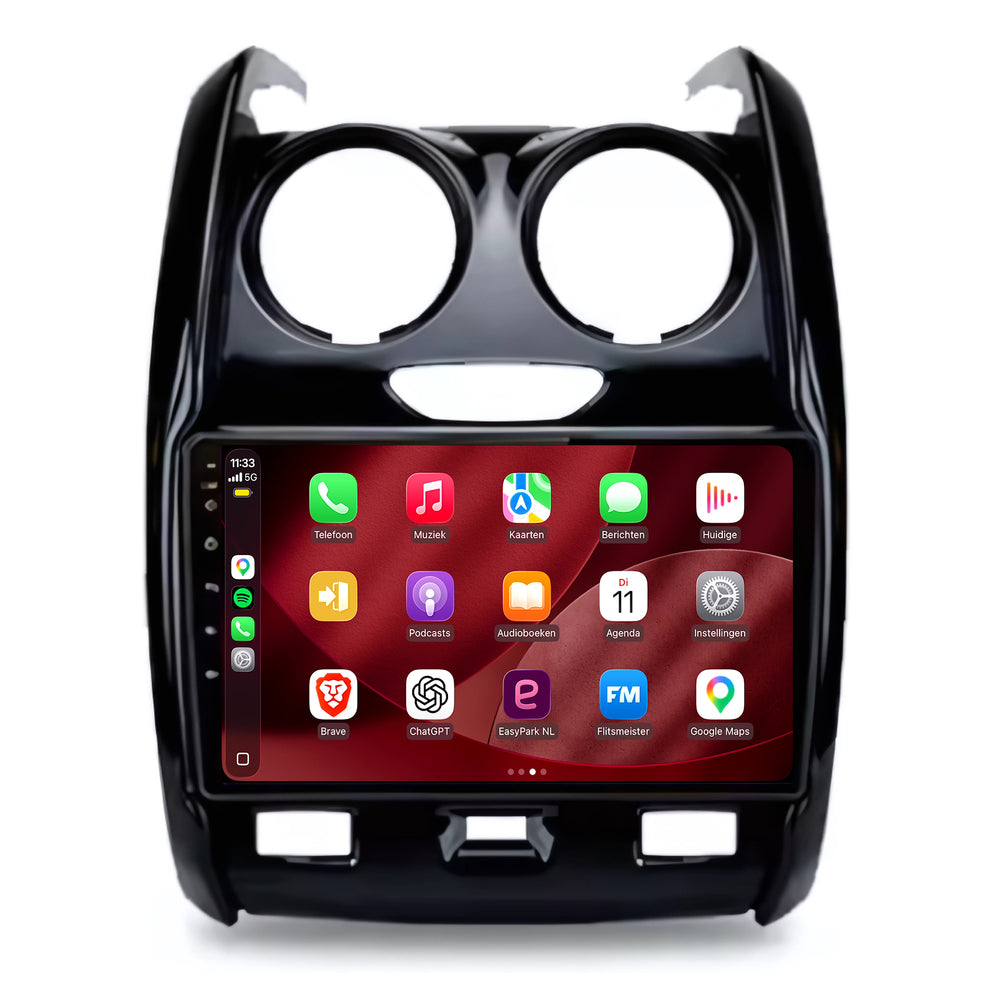 Dacia Duster | Android 15 | 9 inch Autoradio | 2013 t/m 2017 | CarPlay & Android Auto
