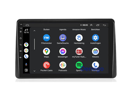 Dacia Duster CarPlay autoradio | 2021 t/m 2024 | Denago DNG-A354 | 9 inch | Android 13 | Draadloos CarPlay & Android Auto