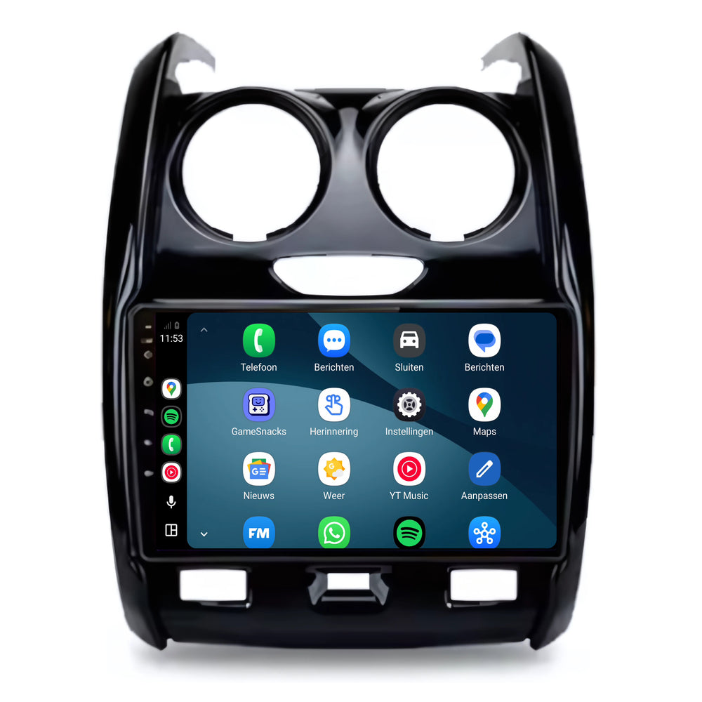 Dacia Duster | Android 15 | 9 inch Autoradio | 2013 t/m 2017 | CarPlay & Android Auto