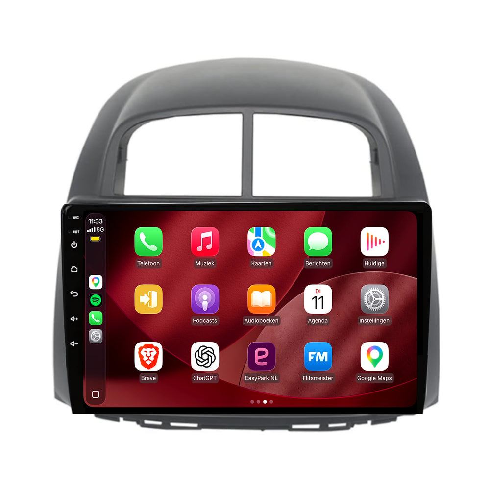 Daihatsu Sirion CarPlay & Android Auto radio | 2013 t/m 2018 | 9 inch | Android 15 | CTX-7146