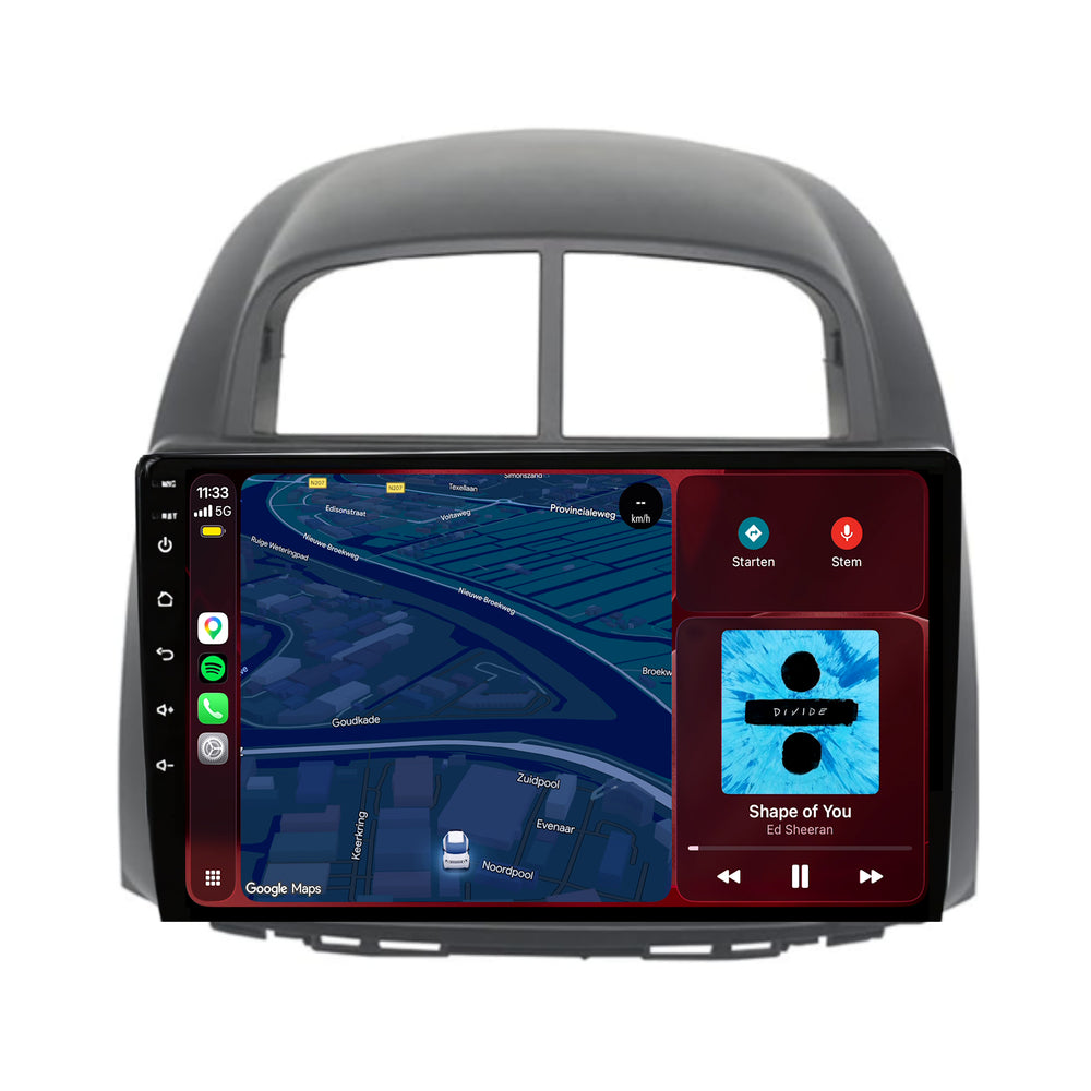 Daihatsu Sirion CarPlay & Android Auto radio | 2013 t/m 2018 | 9 inch | Android 15 | CTX-7146