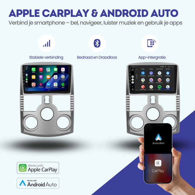 Daihatsu Terios CarPlay autoradio | 2006 t/m 2016 | Denago DNG-A410 | 9 inch | Android 13 | Draadloos CarPlay & Android Auto