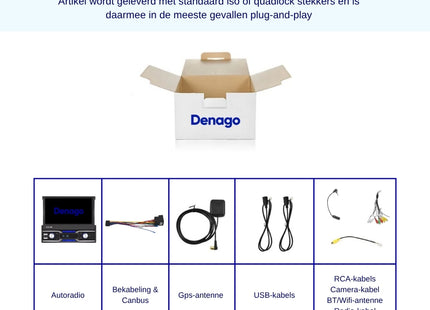 1Din Autoradio | Apple Carplay | Android Auto | USB, Aux, Bluetooth | MP5