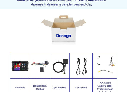 8 INCH Skoda Draadloos CarPlay | Android Auto | Android 13