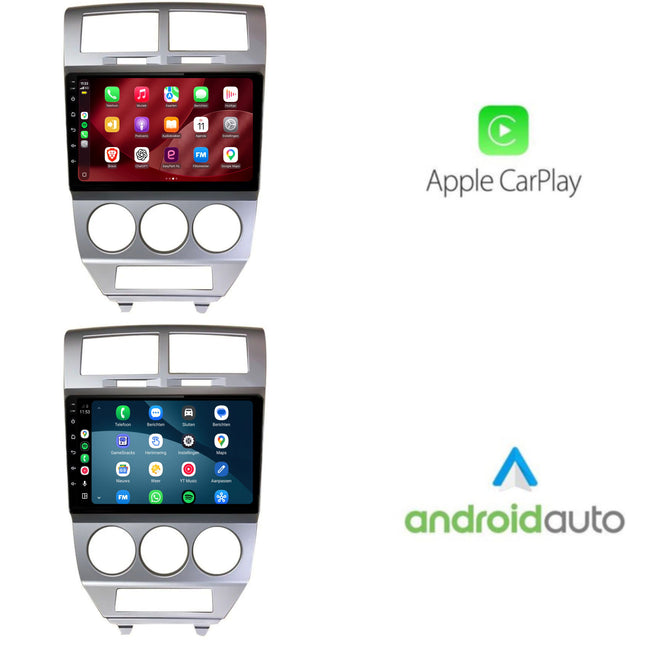 Dodge Caliber-radio med CarPlay & Android Auto | 2006–2010 | 10 tommer | Android 15 | CTX-7323