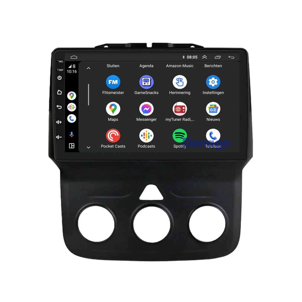 Dodge RAM CarPlay autoradio | 2014 t/m 2018 | Denago DNG-A490 | 10 inch | Android 13 | Draadloos CarPlay & Android Auto