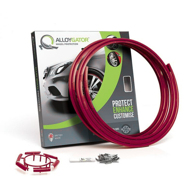 Alloygator Velgbescherming |Donker Rood Stoeprand bescherming | Inter (12-19'' inch)